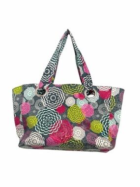 Iota Chic Floral Multi-Color Tote Bag